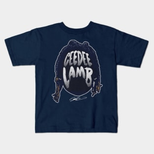 CeeDee Lamb Dallas Player Silhouette Kids T-Shirt